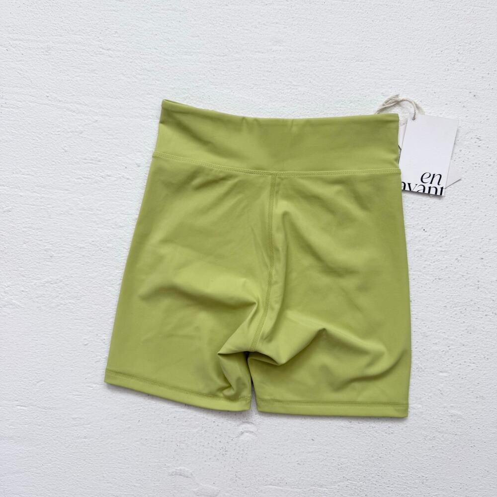 Carbon38 Enavant Piper Biker Shorts Green, Size Small - Picture 6 of 6